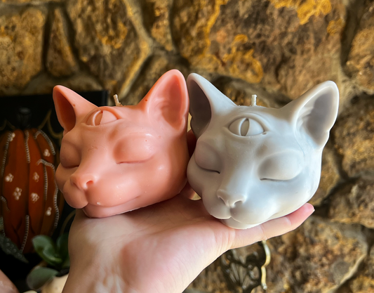 Third Eye Cat Candle