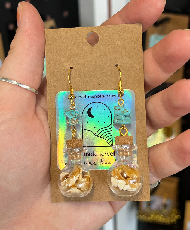 Orange & Turquoise Earrings