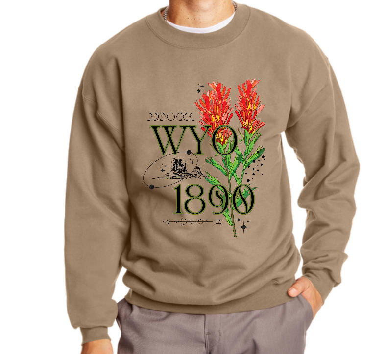 WYO 1890 Indian Paintbrush Tee & Crewneck (Preorder)