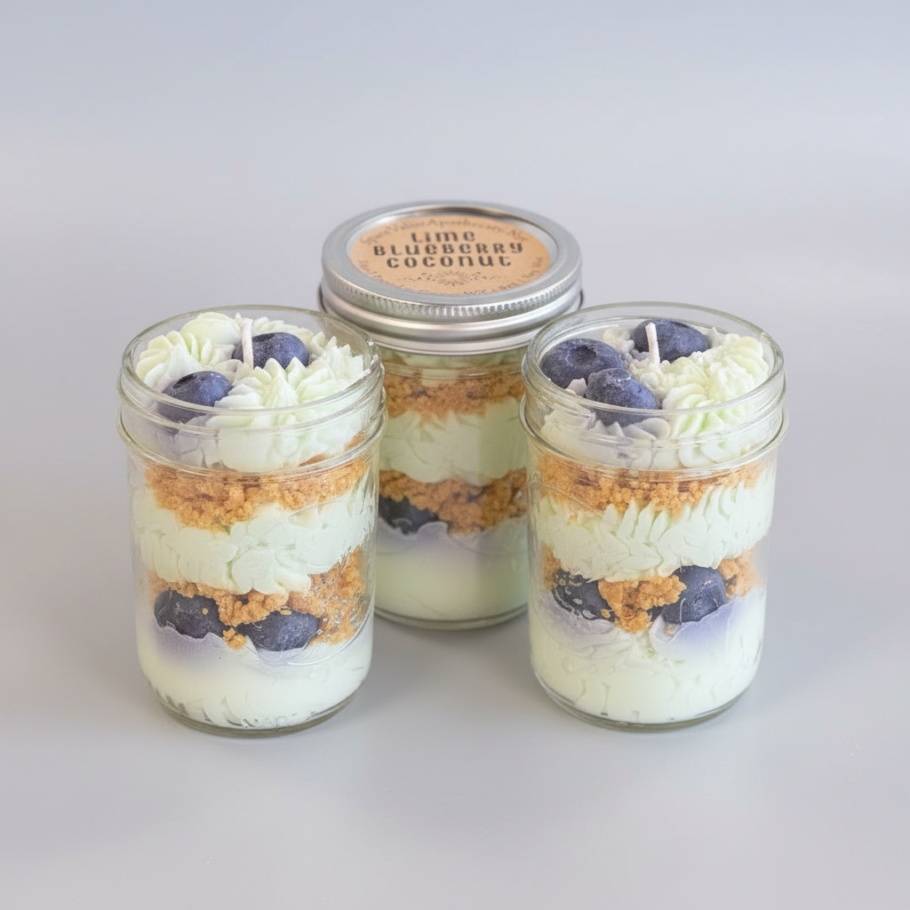 Lime, Blueberry & Coconut Whipped Candle