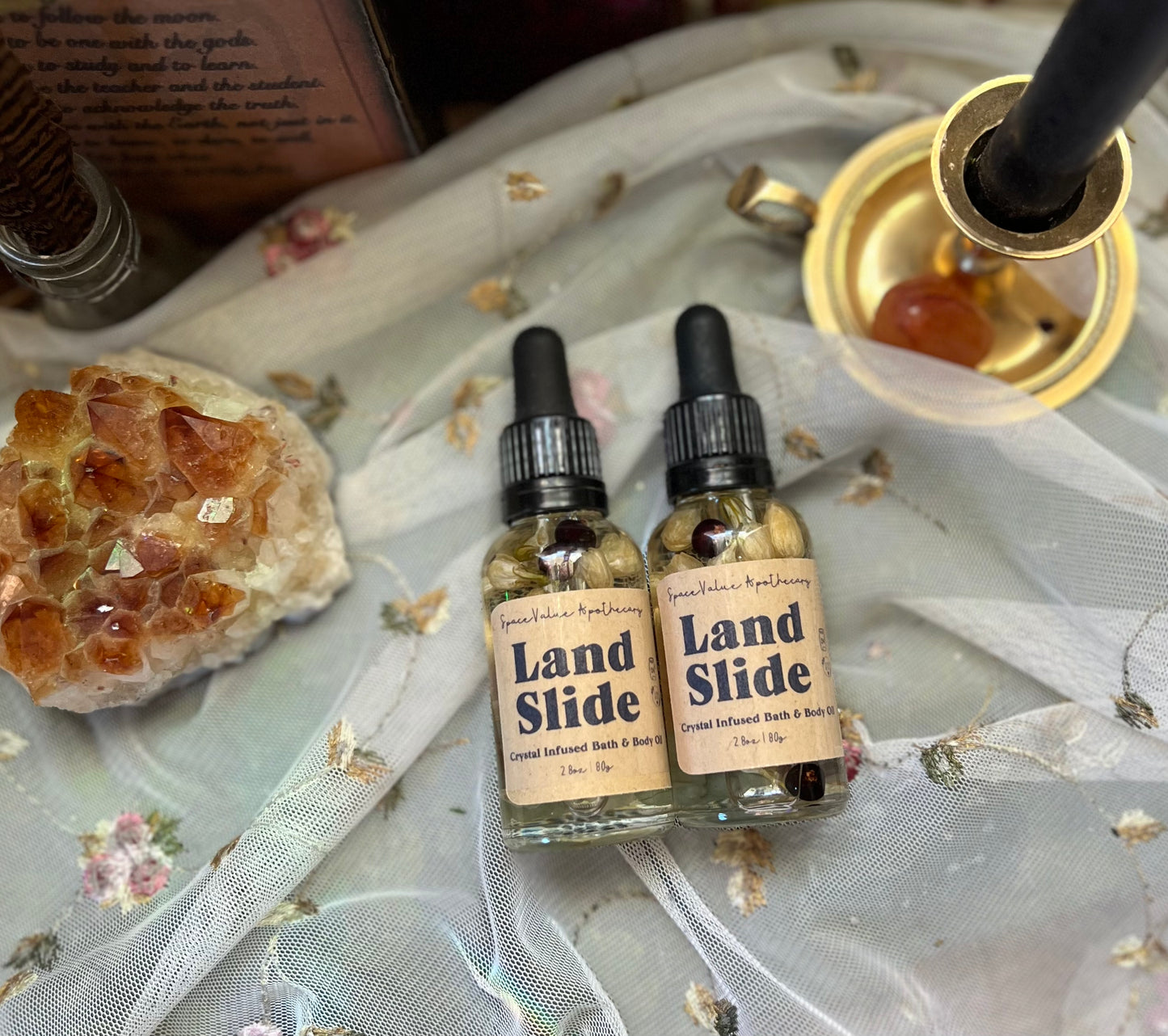 Landslide ~ Crystal Infused Bath & Body Oil