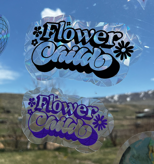 Flower Child Suncatcher Window Cling