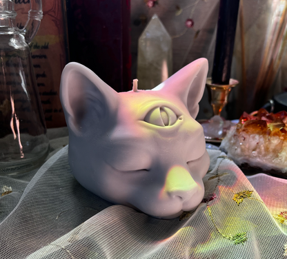 Third Eye Cat Candle