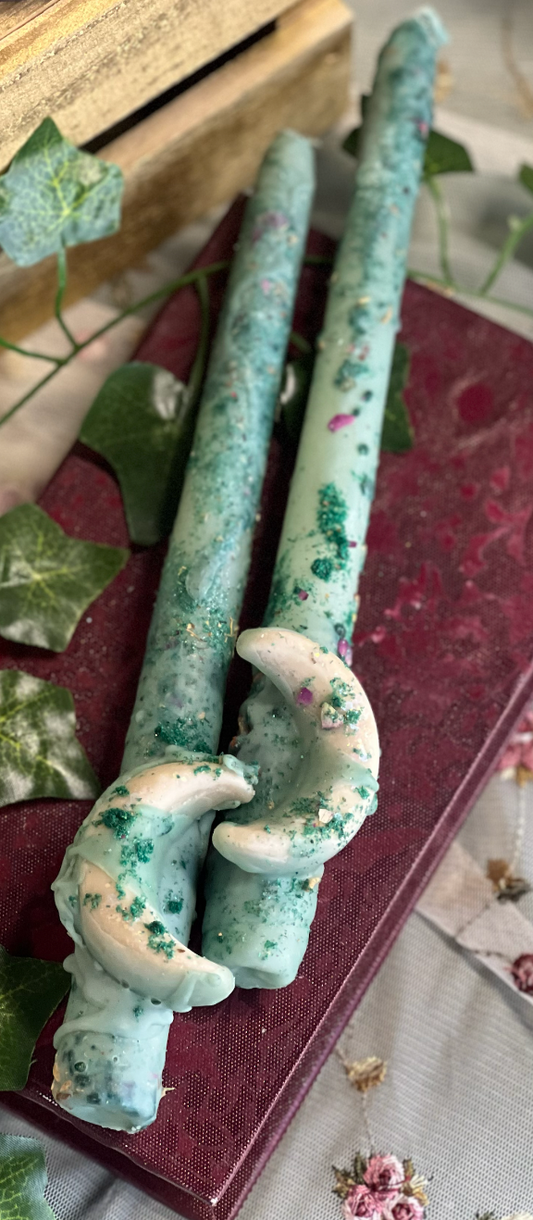 Moonlit Luck Taper Candle