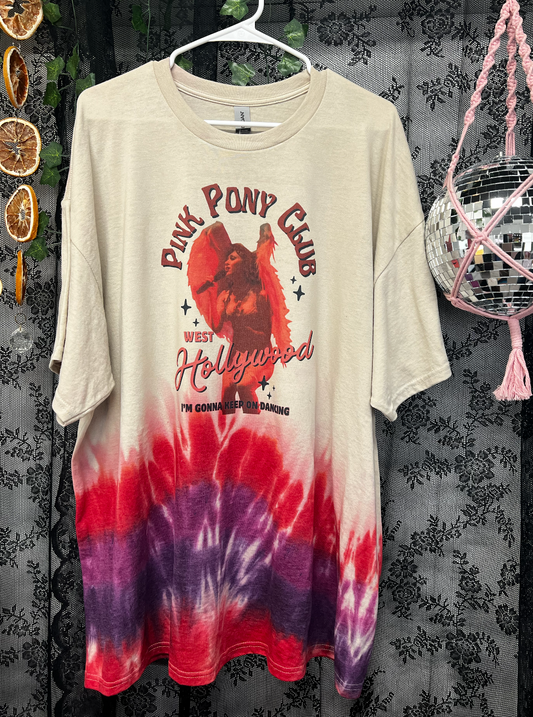Pink Pony Club Tie Dyed T-shirt
