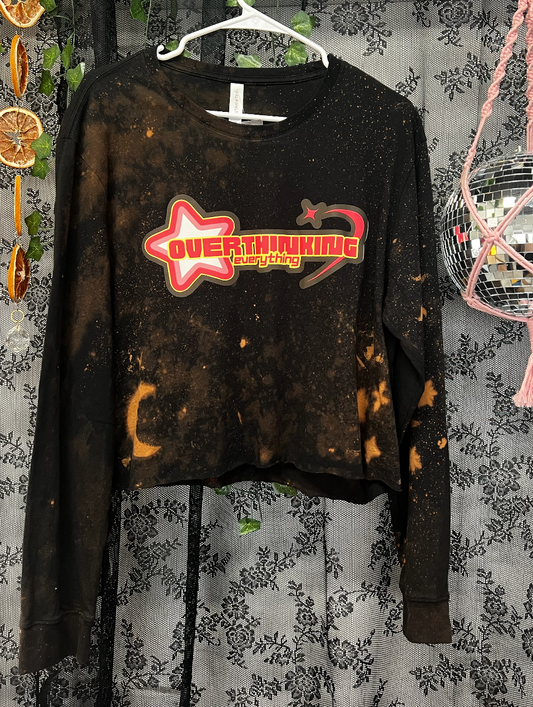 Overthinking Everything Long Sleeve Crop Top