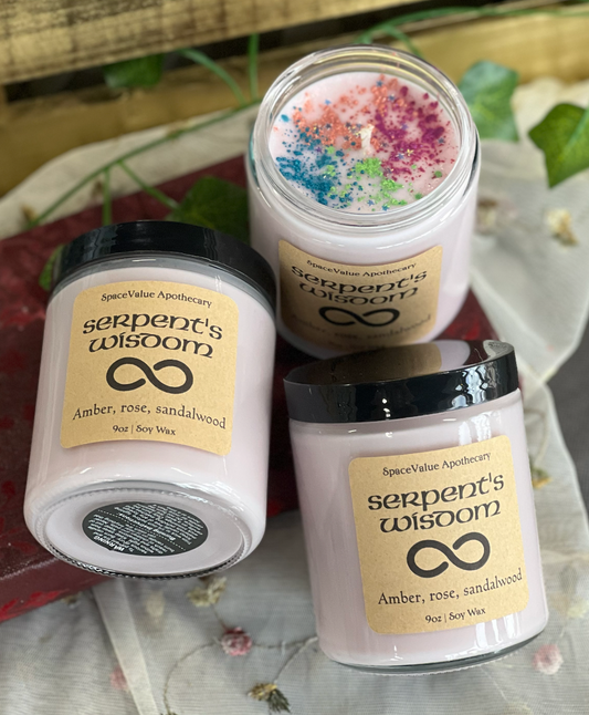 Serpent's Wisdom Candle - SpaceValue's 8th Anniversary Candle