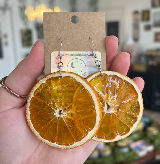 Orange Slice Earrings