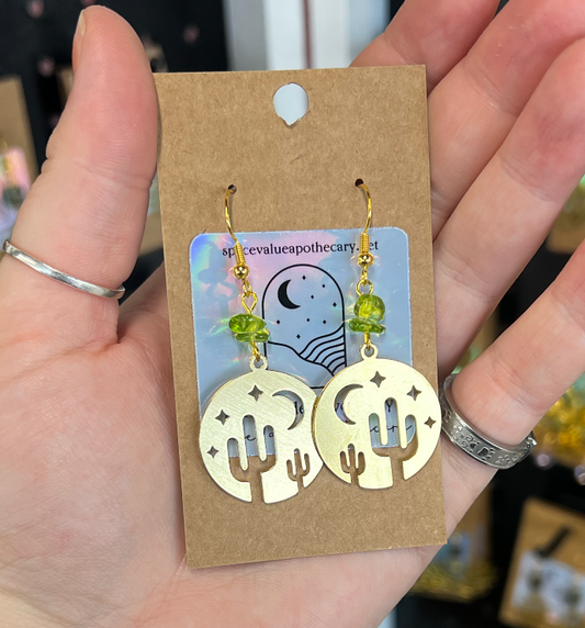 Cactus Night Sky Earrings