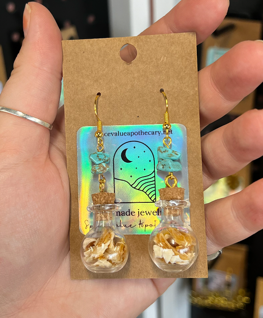 Orange & Turquoise Earrings