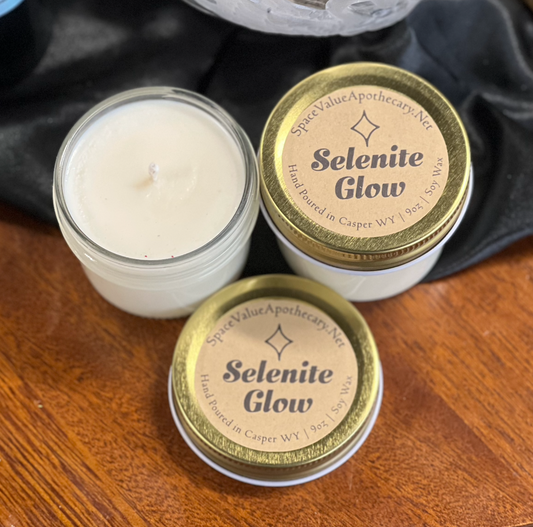 Selenite Glow Candle