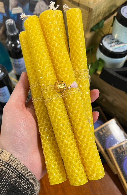 Rolled Beeswax Candles