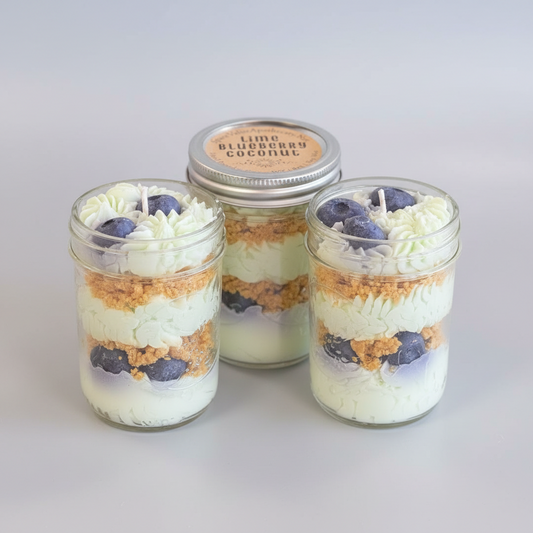 Lime, Blueberry & Coconut Whipped Candle