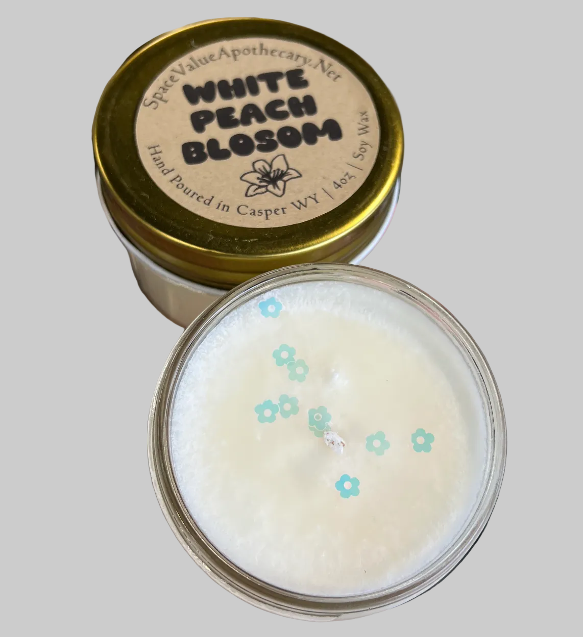 White Peach Blossom Candle